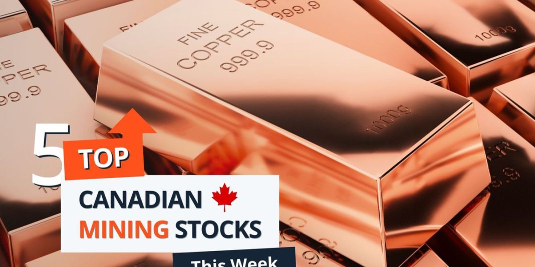 Top 5 Canadian Mining Stocks This Week: Getty Copper Gains 167 Percent