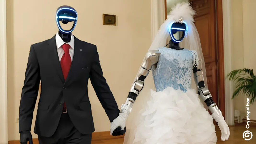 Russia stages its first robot wedding at a Moscow library